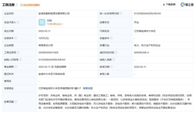 100萬！又一國企成立新能源公司