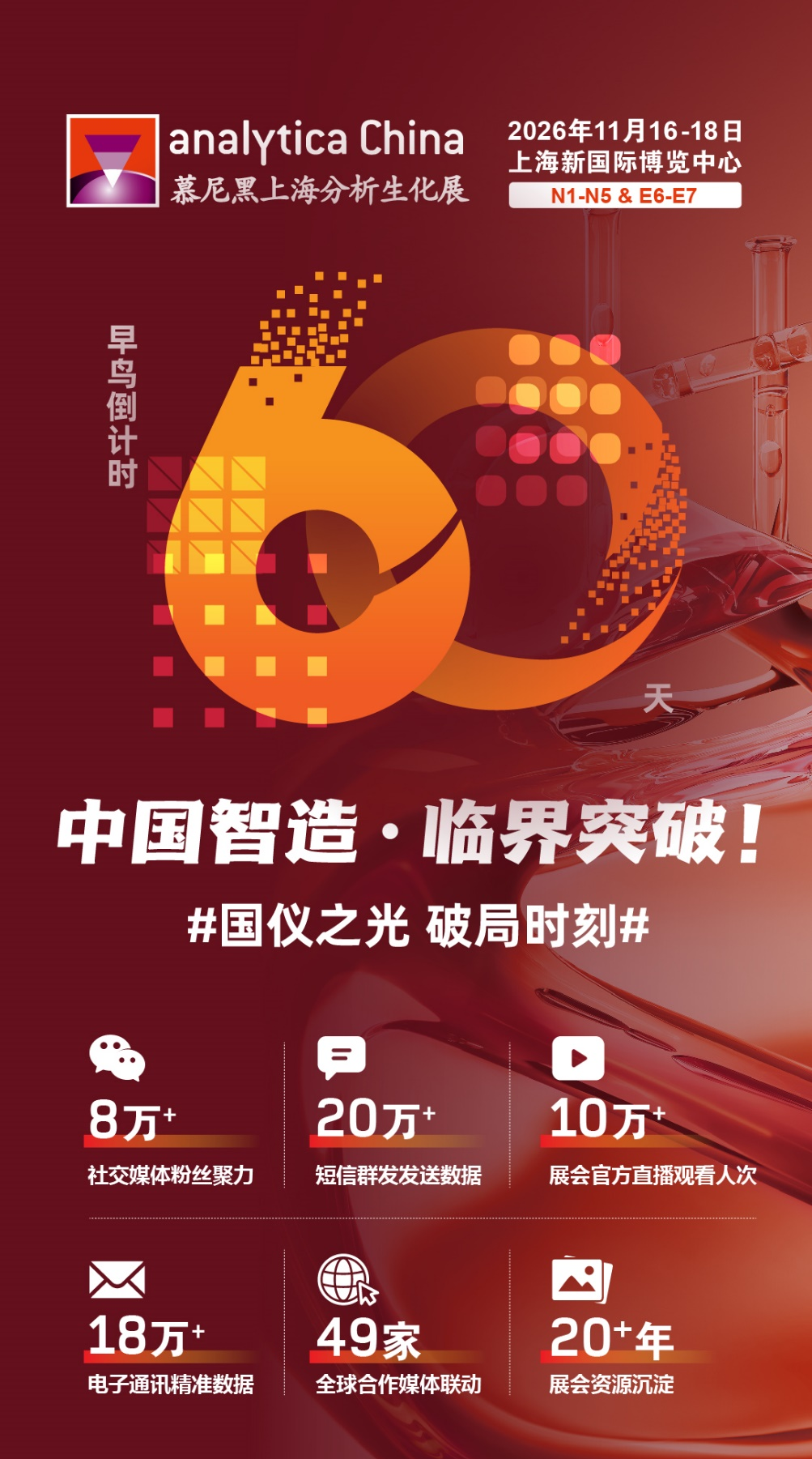 國儀之光，破局時刻丨analytica China 2026 早鳥優(yōu)惠倒計時60天！