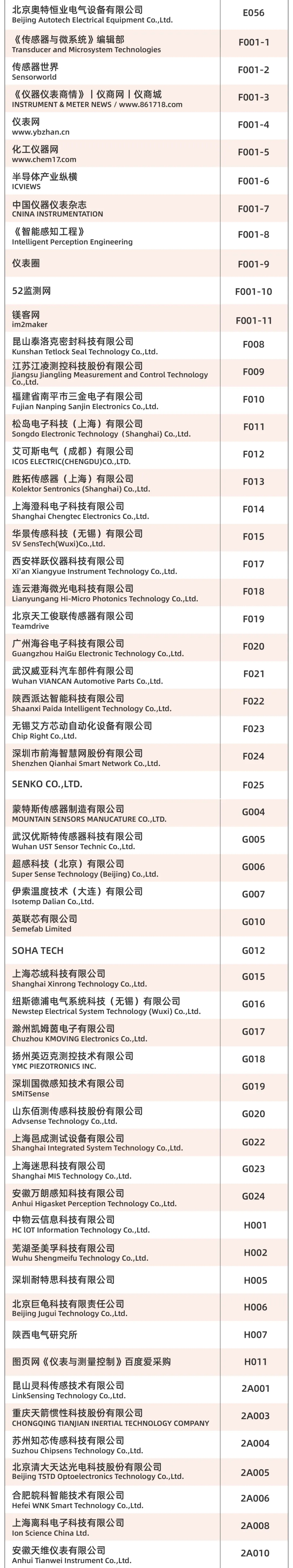 十年聚能，感知無界，SENSOR CHINA2025展商名單重磅發(fā)布！